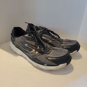 Skechers 53999 Go Run Ride 4 US Size 11.5 Gray/Orange Men's Running